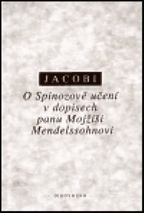 O Spinozově učení v dopisech panu Mojžíši Mendelssohnovi